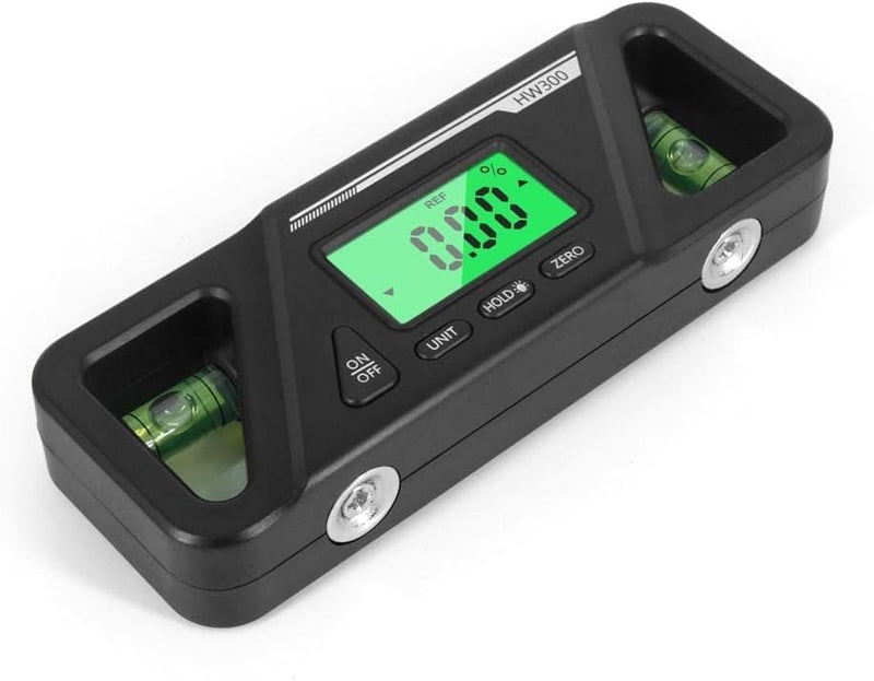 Digital Level with Magnetic Base, LCD Backlit Digital Inclinometer, High Precision Angle Finder, Zero Calibration Electronic Level Tool for Woodworking Car Repair