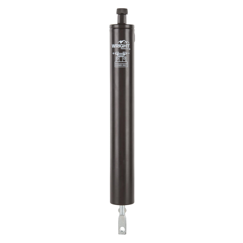 Wright Products Pneumatic Storm Door Closer – Adjustable, Smooth-Closing with Hold-Open Washer (Modern, Bronze) Modern