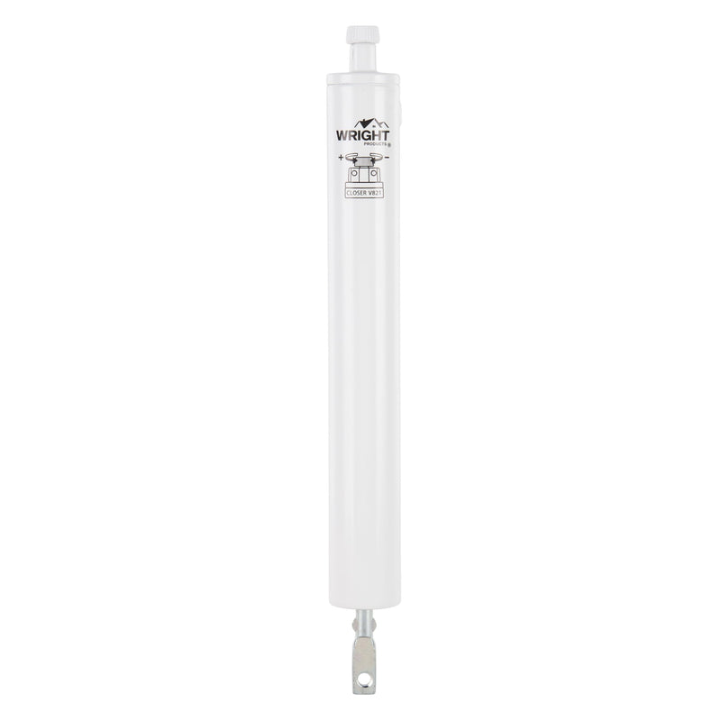 Wright Products Pneumatic Storm Door Closer – Adjustable, Smooth-Closing with Hold-Open Washer,White