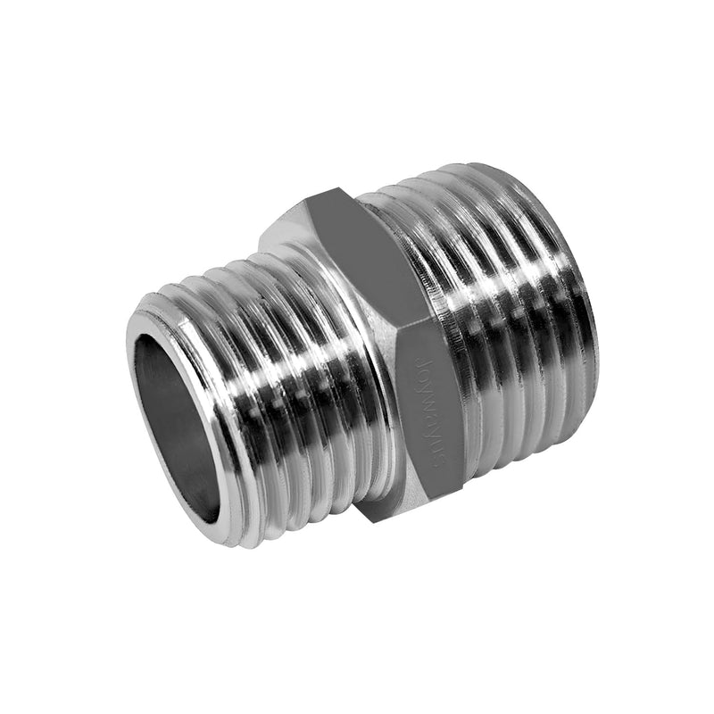 Joywayus Toilet Fill Valve Pipe Adapter 7/8" Male to 1/2" Male Bidet Hose Nickel Plated Brass Pipe Fitting Faucet Adapter Connector
