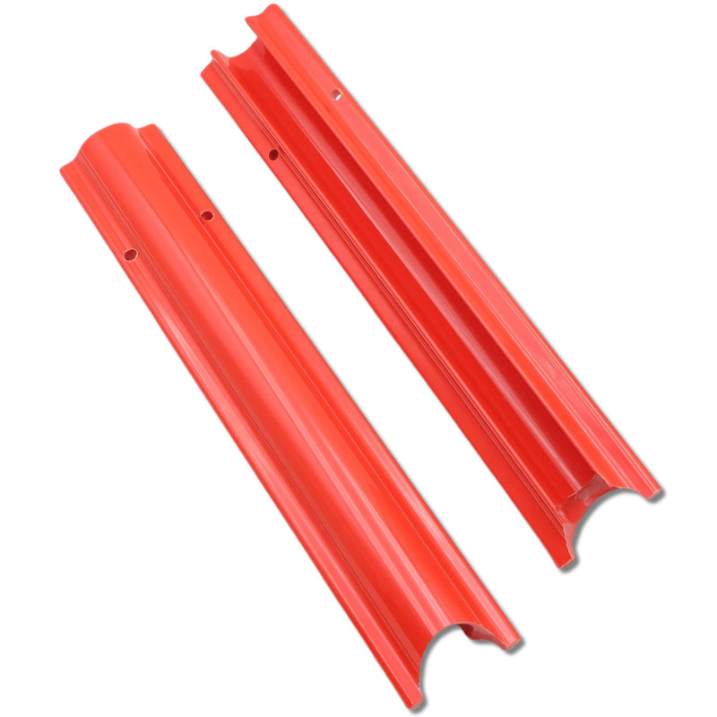 2-Pack Stern Drive Trim Cylinder Trailering Clips 817019A2 | Marine-Grade Boat Trailering Support for Mercury/Mercruiser | Red PVC Trim Cylinder Locking Clamps