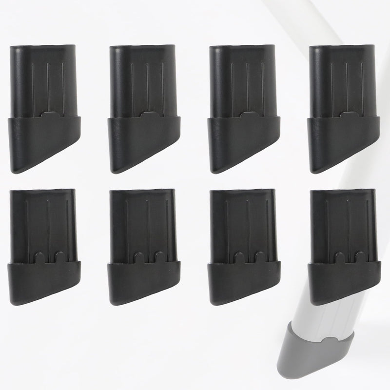 8-Pack Replacement Leg Caps for Lifetime Folding Chair (Fit for Model 80747/22804/2802) - Injection Molded, ABS Foot Caps - Fits 4 Front and 4 Back Legs, Prevents Scratches on Hardwood Floors 8 Pack
