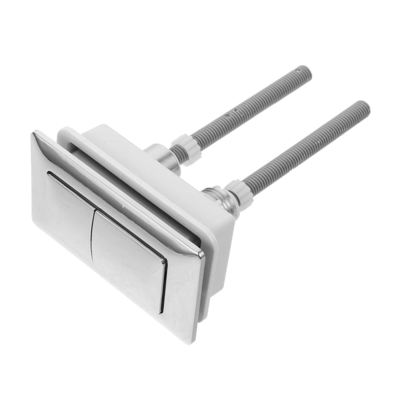 DOITOOL Rectangular Dual Flush Toilet Button Replacement Water Tank Push Button for Toilet Tank Flush Systems Universal Top-of- Push Actuator 5.51X3.34X1.77In 1 Pack