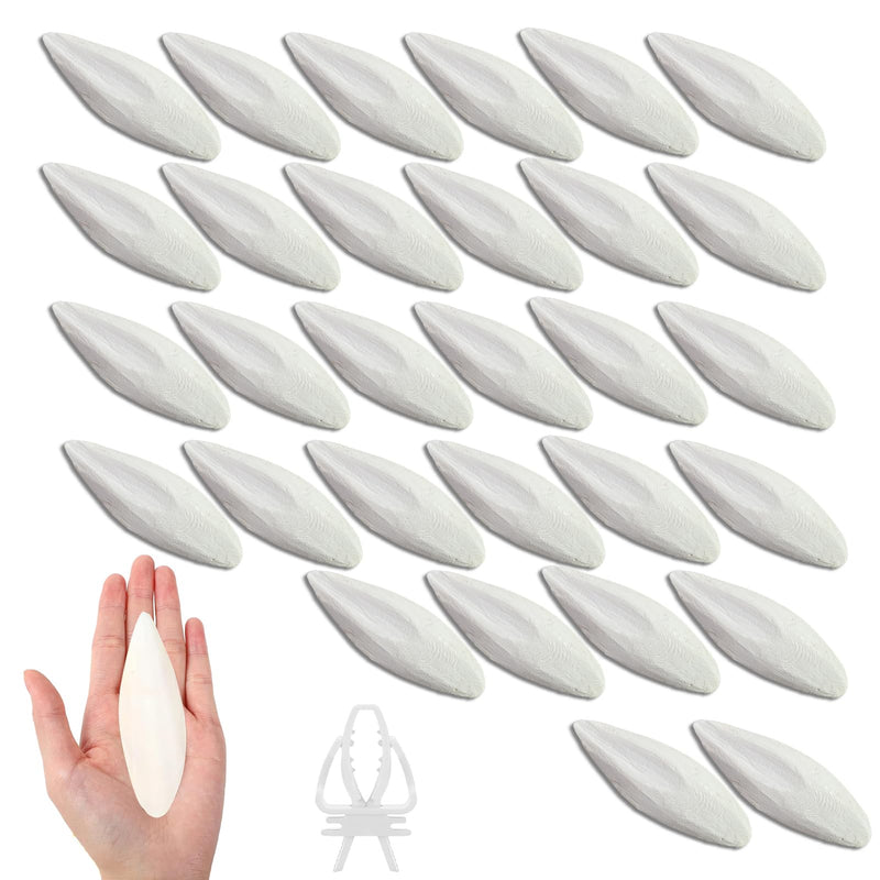 Bird Cuttlebone for Parakeets Cuttlebone for Birds - 100% Natural Cuttlefish Bone Bulk Chew Toy Bird Bites Calcium Stone for Canaries Tortoises,Snails,Reptiles,Parrots,Cockatiel 30PCS