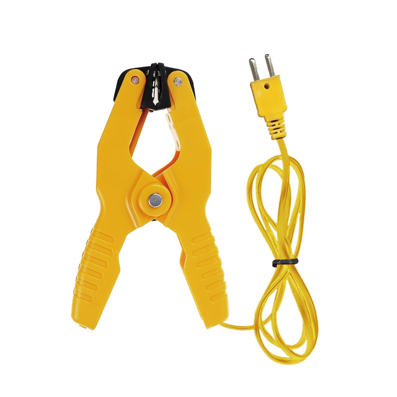 HVAC Temperature Clamp, K-Type Thermocouple Clamp Pipe Temp Clamp for HVAC/K-Type Thermocouple Thermometer, Temperature Sensor Probes Measures -40~392℉(-40~200℃) (BEIO 009 1PC) BEIO 009 1PC