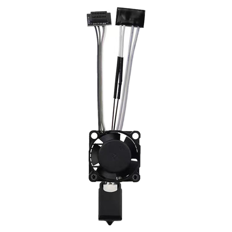 P1P/P1S Full Assembled Ceramic Hotend with Fan 0.4mm Hardened Steel Nozzle for 3D Printer Bambu Lab P1P/P1S Extruder Print Head Hot End Kit with Heater Cartridge Thermistor High Speed Printing For P1S P1P