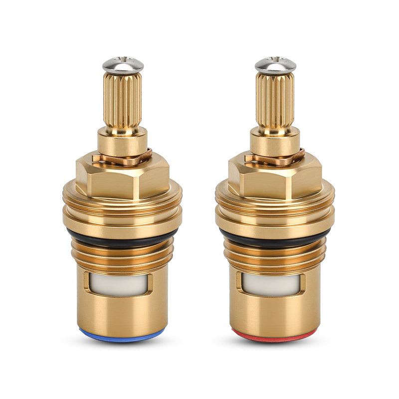Faucet Ceramic Cartridge for Grohe 45882000 45883000, 1/2″ Cold Hot Ceramic Cartridge, Brass Cartridge Replacement Parts, 2 Pack