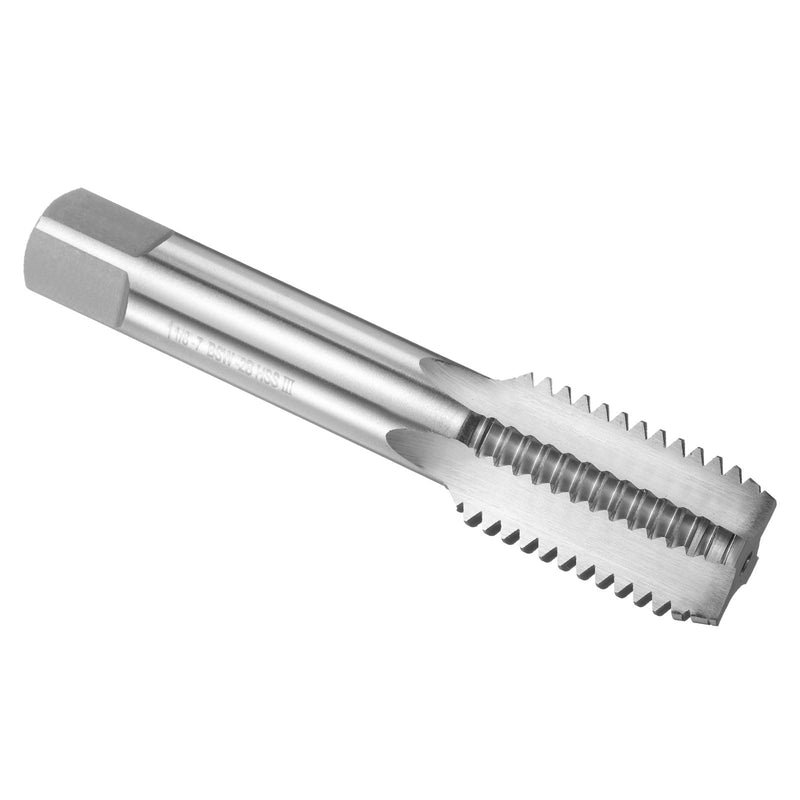 uxcell Hand Bottom Tap 1"-1/8"-7 BSW 2B Thread Bottoming Style Threading Taps High Speed Steel HSS6542 Straight Flutes Screw Tapping Tool
