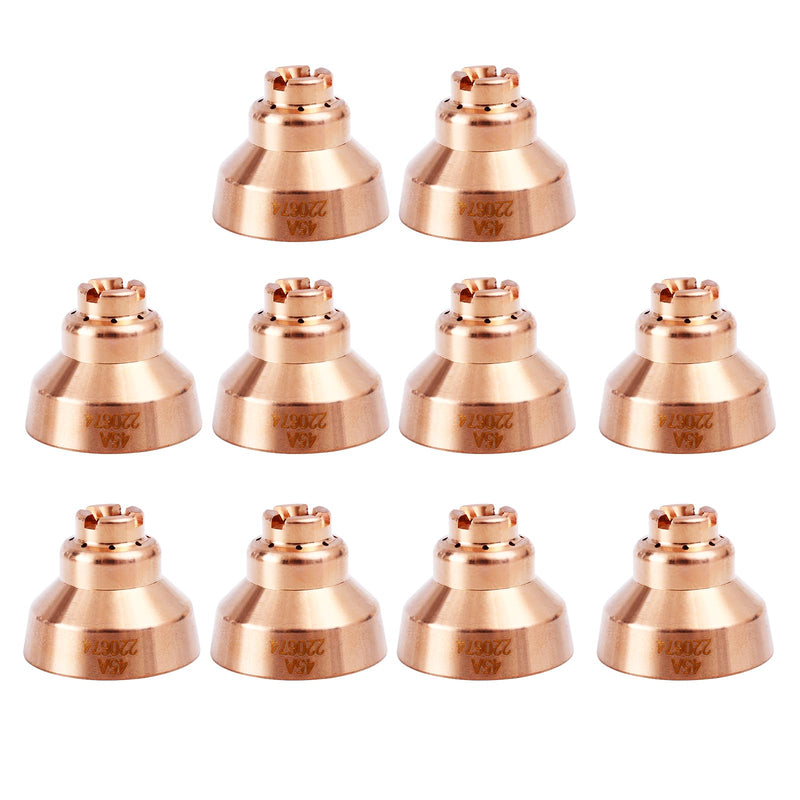 10Pcs 220674 Shield Hand Drag for Hypertherm PMX 45 T45V | Plasma Cutting Torch Consumables