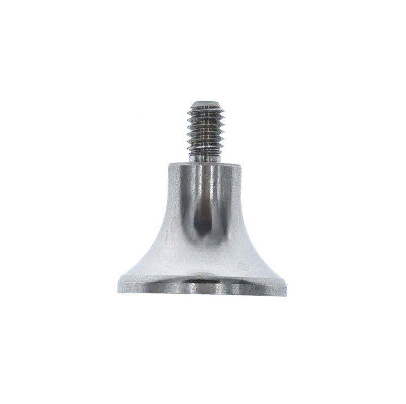 SUXING Flat Contact Points for Dial Digital Indicator Depth Gauge Thickness Gauge 4-48 UNF Thread Bell Contact Points PT06632-3 (1/2 Inch Diameter) 1/2 Inch Diameter