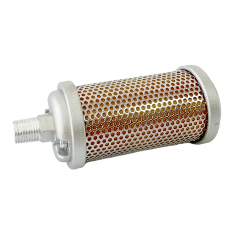 M02 Air Compressor Muffler 1/4" NPT Male, Air Exhaust Silencer for Compressor Dryer Compressed Air Equipment and Systems, Single Chamber 145 PSI