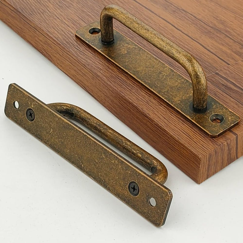 30 Pack 5 Inch 128 mm Copper Cabinet Pulls with Base Plate Cupboard Aluminum Handles Drawer Pull Cabinet Handles 30