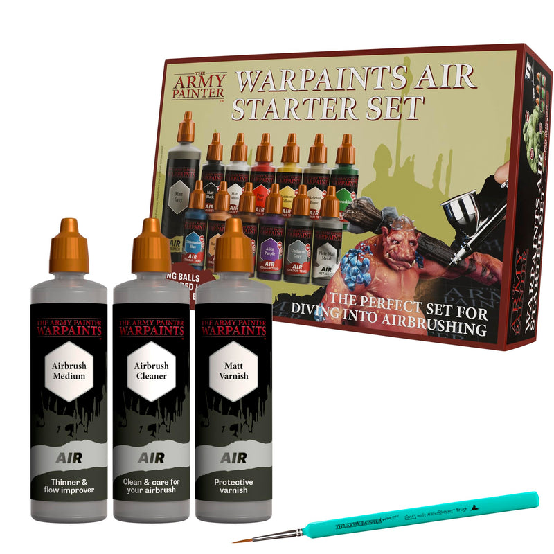 The Army Painter, Airbrush Starter Bundle, 12x18ml Air Acrylic Model Paints