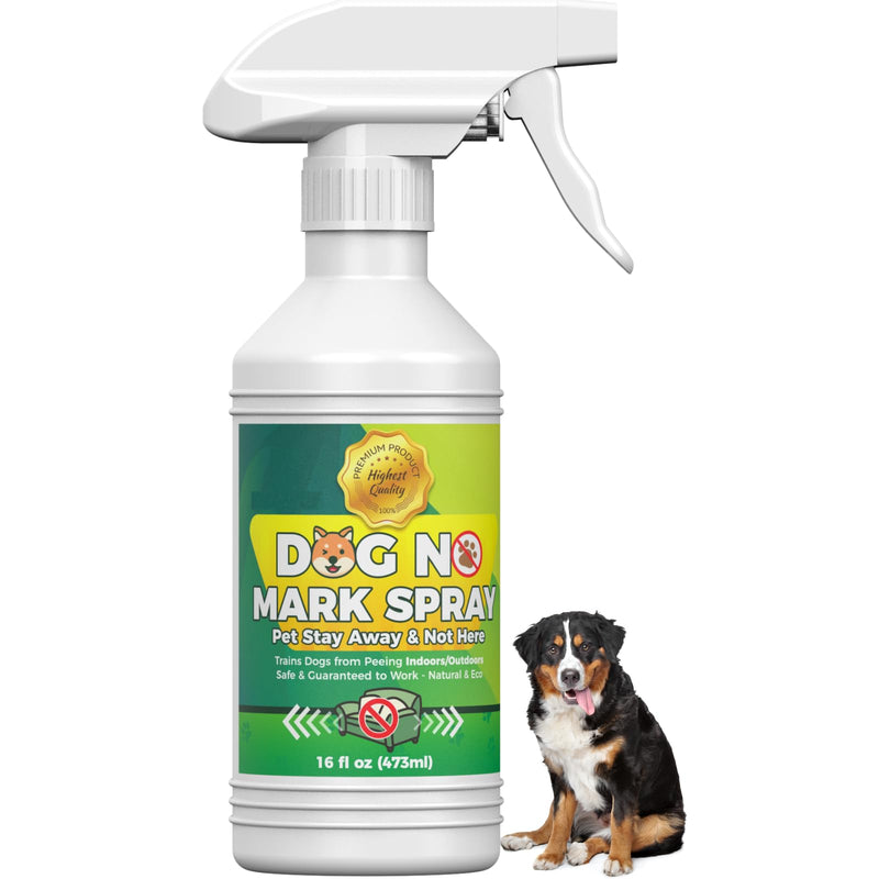 16.0 Oz No Pee Here Formula - Protects Carpets, Floors & Indoor - Stop Dog Pee Spray - Puppy Potty Training Spray - Housebreaking Training Aid for Puppies 17.9 Fl Oz