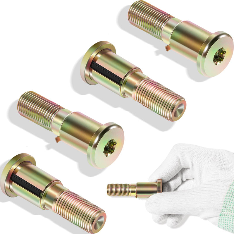 20-12972 Door Latch Striker Pin 4-Pack, Compatible with Peterbilt 330/335 / 359/370 / 378/379, Heavy Duty Chrome Steel Set, 2005 & Earlier Door Lock Striker Bolt Accessories Parts