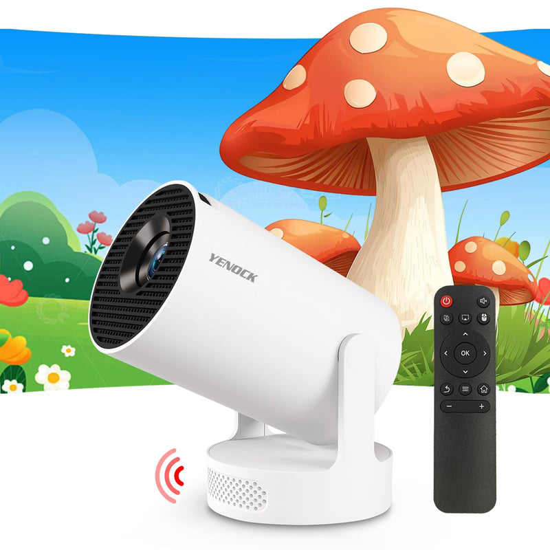 【Built-in Apps】HY300Ultra Mini Projector WiFi Bluetooth ,Movie Projector Compatible with TV Stick Smartphone / USB,Support 4K Portable HD Outdoor Indoor for Home Theater with Wall/Ceiling Projection