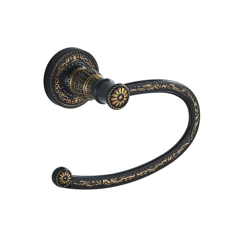 Vintage Style Antique Toilet Roll Paper Holder Retro Tissue Holder Wall Mounted Bathroom Hardware Antique Black-toilet Paper Holder