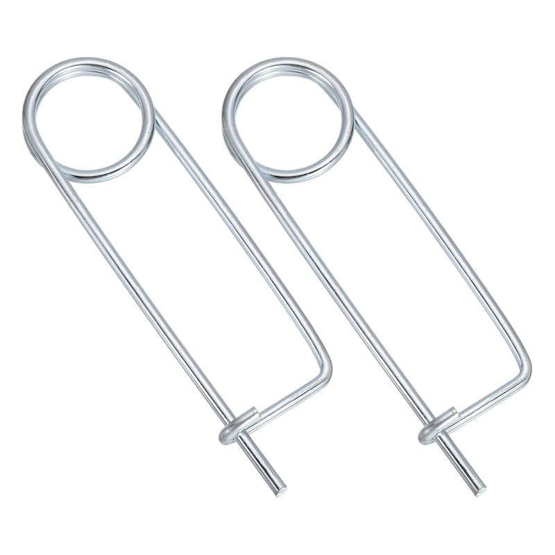 MECCANIXITY 2pcs Steel Brooch Cotter Pins, 0.31x11.02 Inch (8x280mm) Brooch Shape Cotter Safety Spring Pin, Quick Locking Fastener for Garden, Farm, Lawn, Rectangle M8x280mm 2