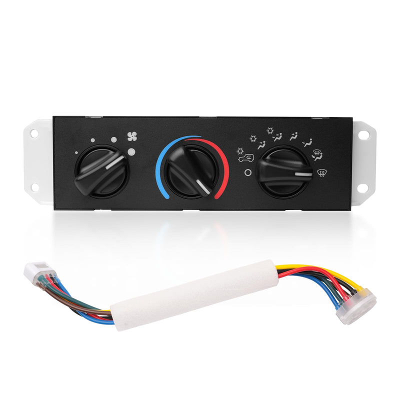 55037473AB HVAC A/C Heater Control Panel Switch Replacement for Jeep Wrangler TJ 1999 2000 2001 2002 2003 2004 with Blower Motor Switch Replace HS-373, BL101
