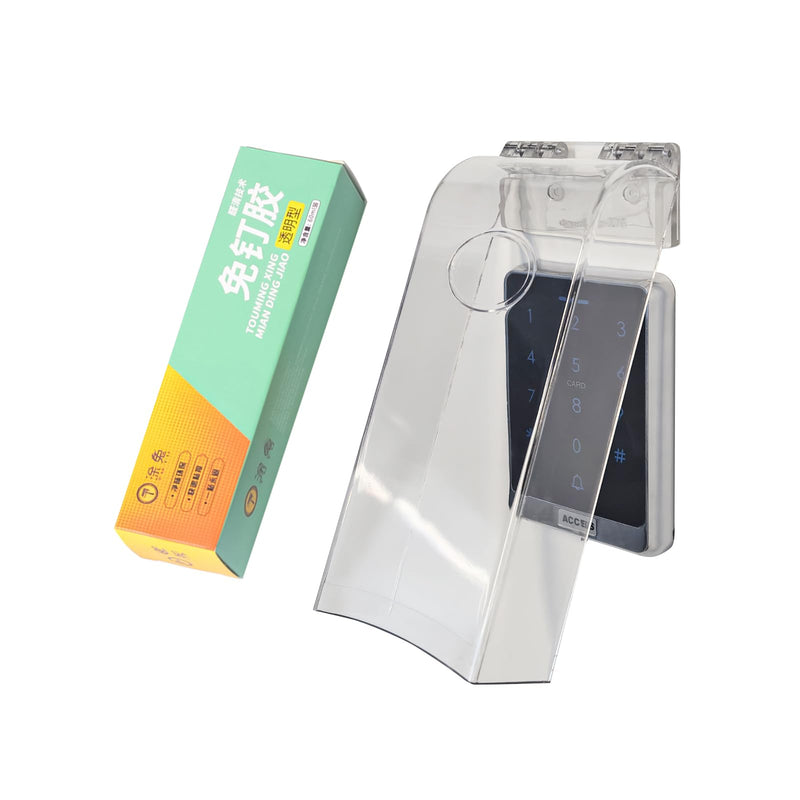 Plastic Flip Lock outdoor weatherproof keypad cover,Door Access Control Rain Cover，Doorbell protector(Transparent)