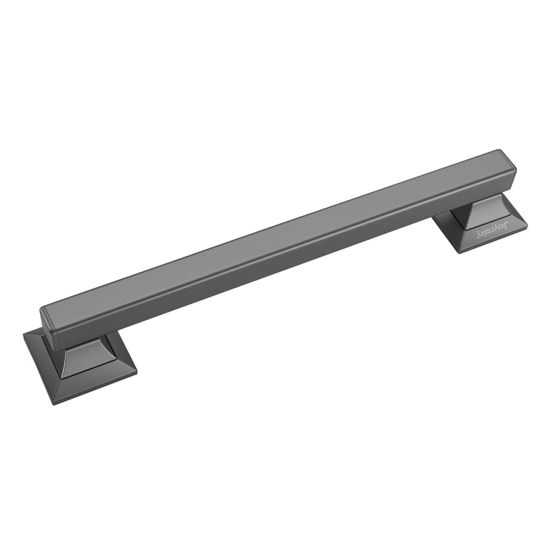 Joyrain Stainless Steel Square Grab Bar - ADA Compliant 500lb Weight Limit, 16/24/32 Inch Bathroom Safety Rail for Seniors & Disabled (Gun Metal, 32 inch) Gun Metal