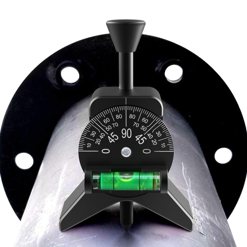Anblak Pipe Center Finder, Pipefitter Tools w/Magnetic Centering Head, Pipe Fitting Tools Center Finder to Measure Pipe Diameter from 1-1/2" to 6" Diameter, 2.75" Y-Shape, Black