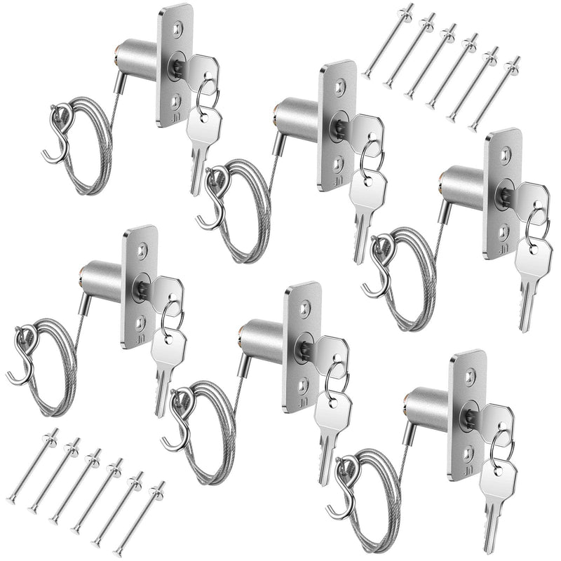 6 Set Emergency Release Lock Kit, Garage Door Opener Quick Release Lock for Universal Garage Door Openers 6
