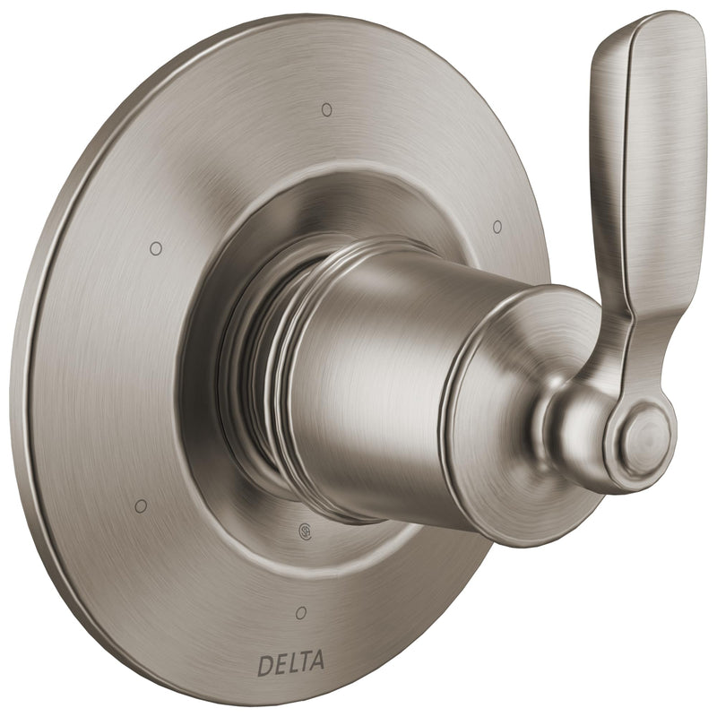 Delta Woodhurst 6-Way Shower Handle Diverter Trim Kit, Brushed Nickel Shower Faucet System Diverter, Stainless T11932-SS (Valve Not Included)