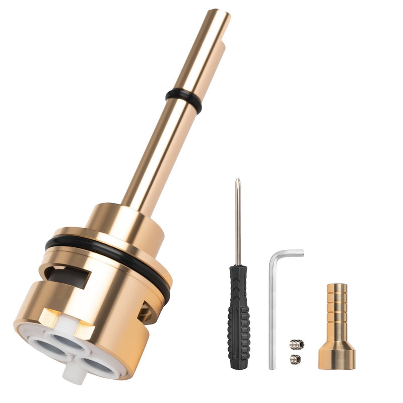 3-Setting Diverter Cartridge Replacement Part Set – Compatible with RP51918, R11000,R22000 Faucet Valve Replacement Trim Kit, 3-Way Brass Shower Diverter Valve