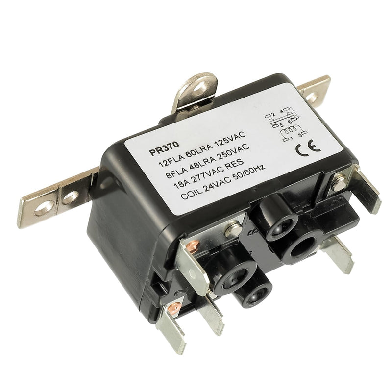 90370 Universal 24V AC Fan Relay, SPDT 24VAC 50-60Hz HVAC Refrigeration, Reliable Fan Control for Electromechanical Applications