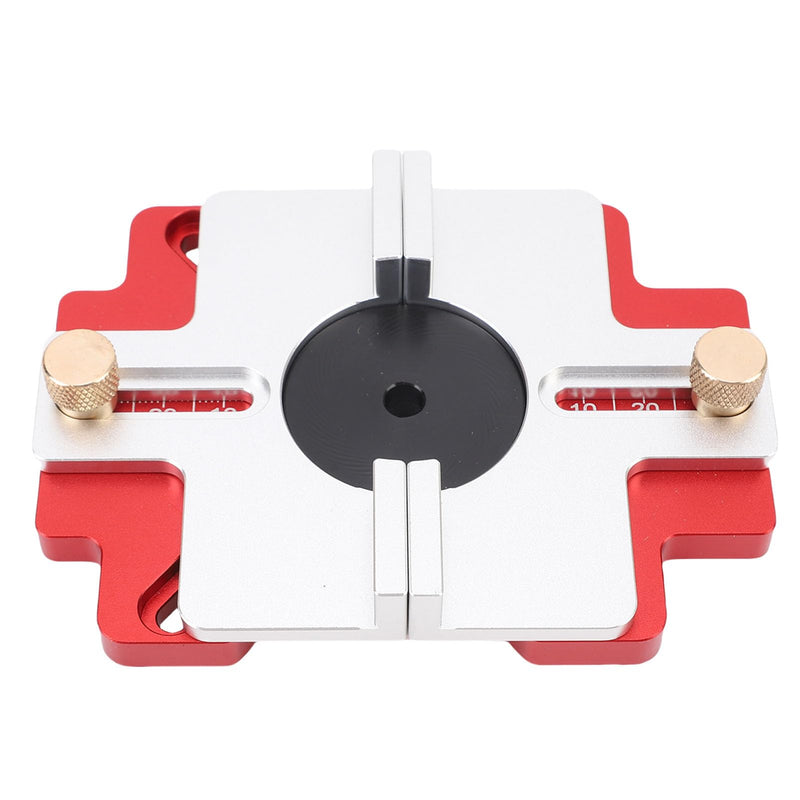Wood Router Slotting Locator 2 in 1 Thickened Aluminum Alloy Clear Scale Woodworking Router Slotting Bracket