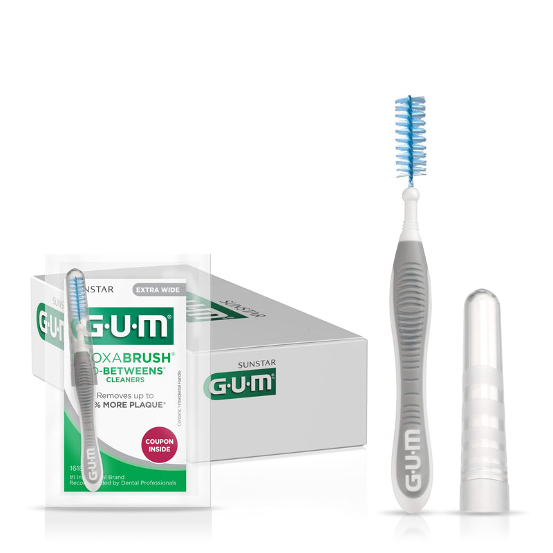 GUM Proxabrush Go-Betweens, Extra Wide, Interdental Brushes, 1618PQ, Professional Sample, 36 Count