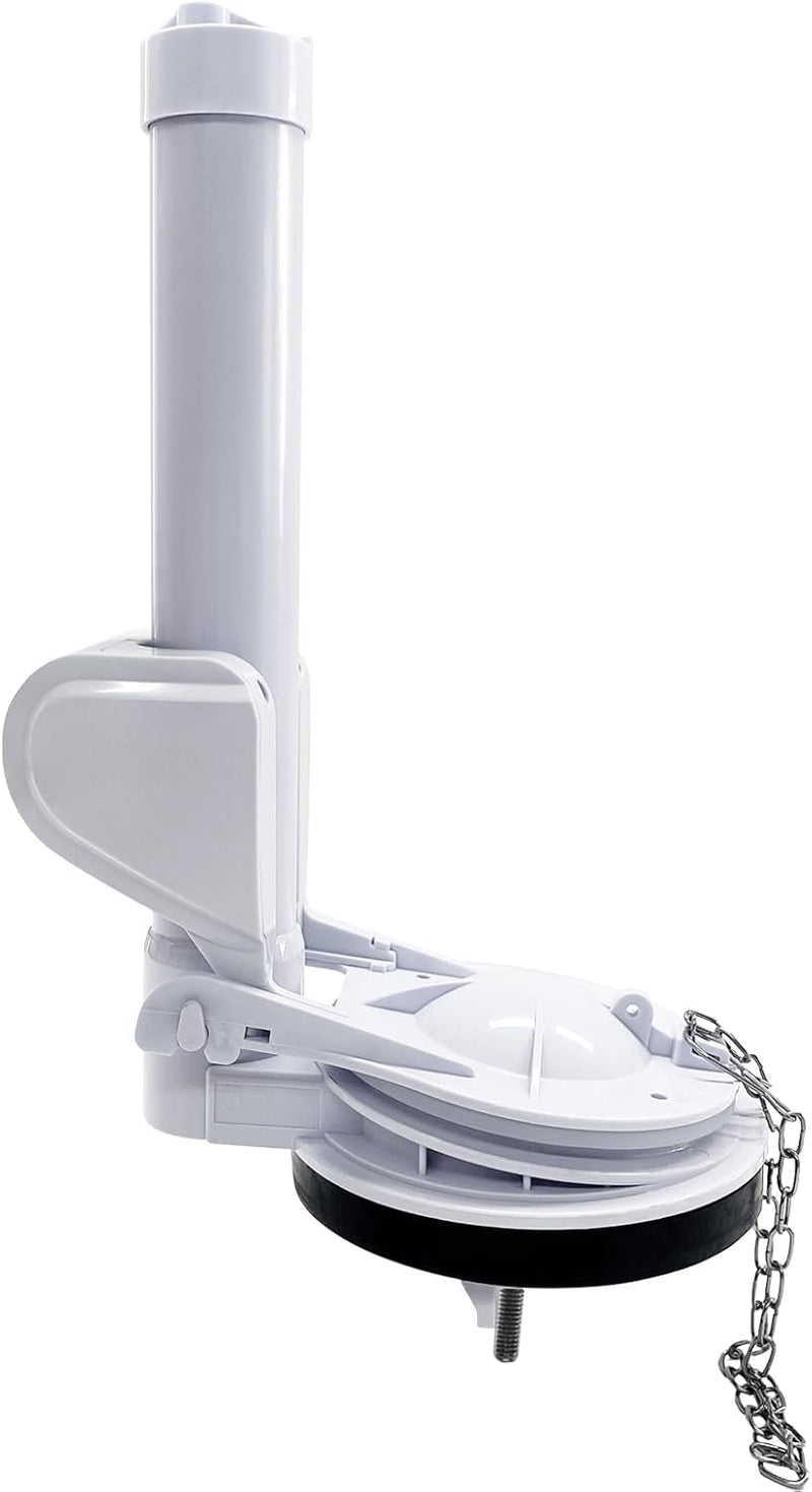 3-Inch One Piece Toilet Flush Valve Repair Kit, Universal Replacement with Flapper & Chain, Leak-Proof Silicone Seal, Easy Install, Compatible with TOTO/American Standard (Not for Two-Piece Toilets)