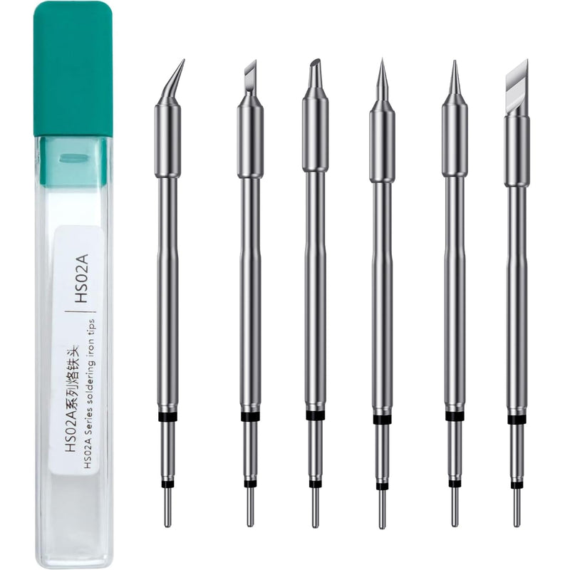 FNIRSI F245 Soldering Iron Tips for HS02A DWS200, F245-K, KU, JS, I, C2, B Replacement Tips, Constant Temperature Solder Iron Head