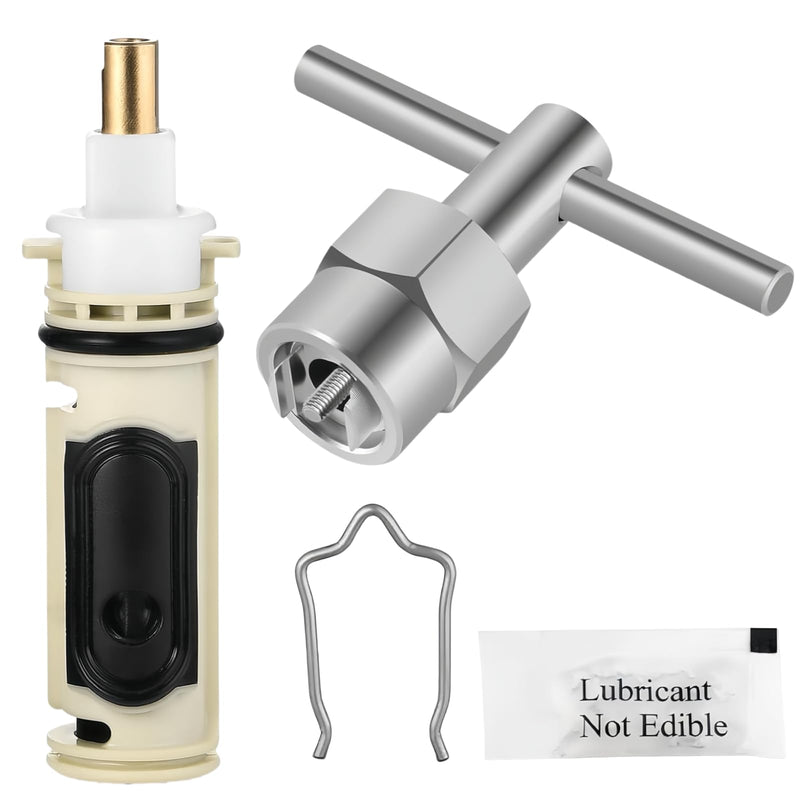 1222 Replacement Cartridge Kit for Moen One Handle Posi Temp Faucet, Compatible with Moen Bathtub & Shower Valve Cartridge, Including 104421 Removal Tool 1222