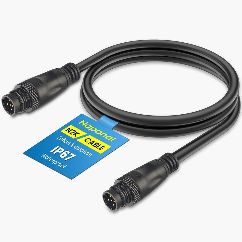 NMEA 2000 Male-Male Gender Changing Cable,1Ft Professional Marine Grade N2K Network Extension Cable–Compatible with Garmin GPSMAP, Lowrance HDS, Simrad GO/NSS, B&G