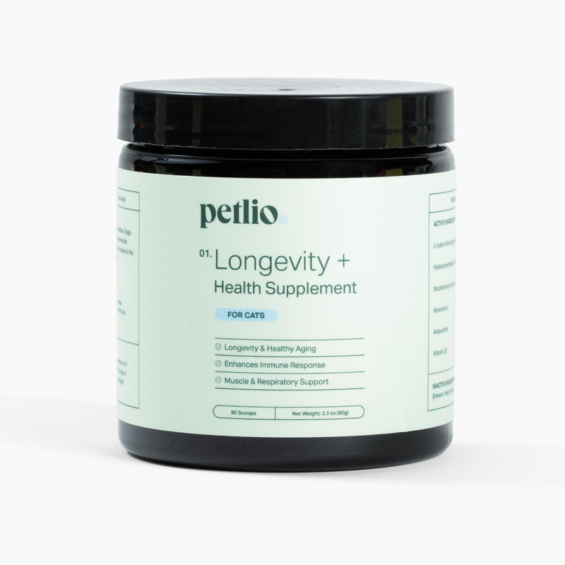 Longevity+ Cat Health Supplement - Immune Support, Muscle Strength, and Respiratory Health - 90 Servings - NewNest Australia