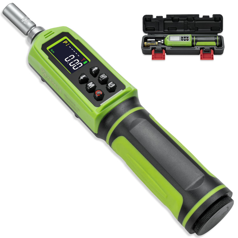 1/4" Drive Digital Torque Screwdriver, 0.09-6N.m for Gunsmithing | 0.8-53.1In.Lb Inch Pound Screwdriver Torque Wrench with ±2% Accuracy, Vibration Buzzer Indicator for Bike,Mounting,Electronic 0.8-53.1 In.Lb/0.09-6 N.m