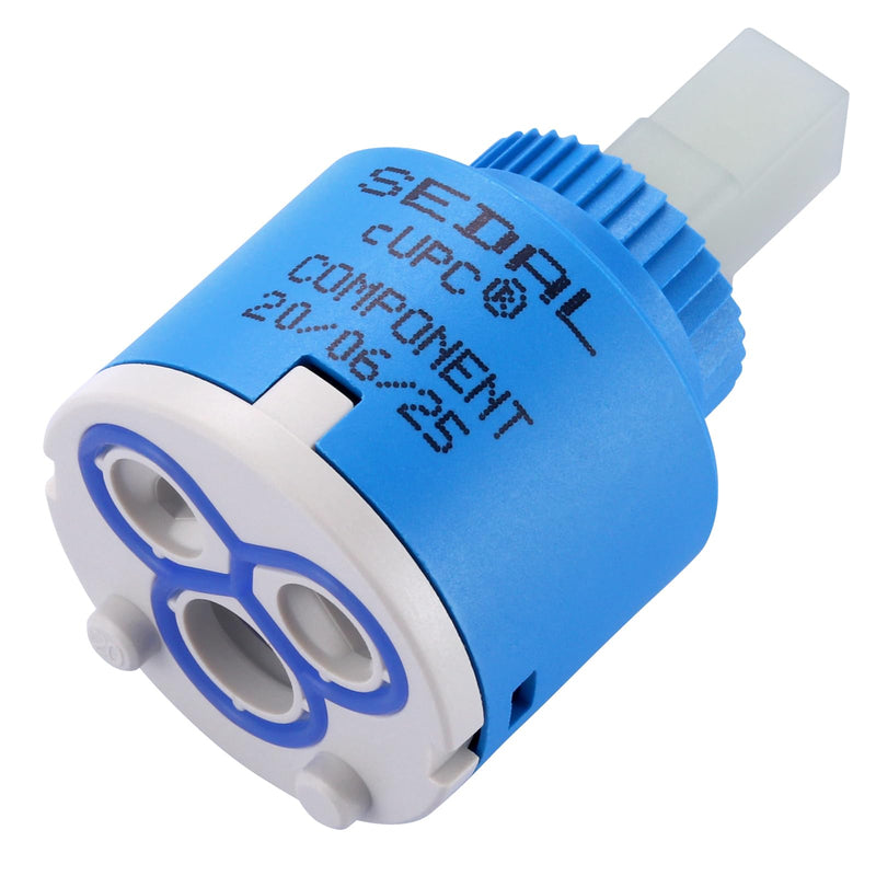 Diameter 35mm Ceramic Faucet Cartridge, WOWOW Cartridge Replacement for Single Handle Kitchen Bathroom Faucet Part, CUPC Certified Ceramic Faucet Valve