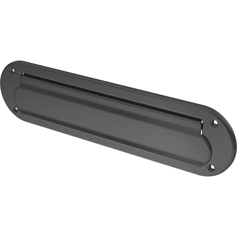 Franklin Brass Derby Mail Slot for Door in Matte Black HHMSL-MB-U