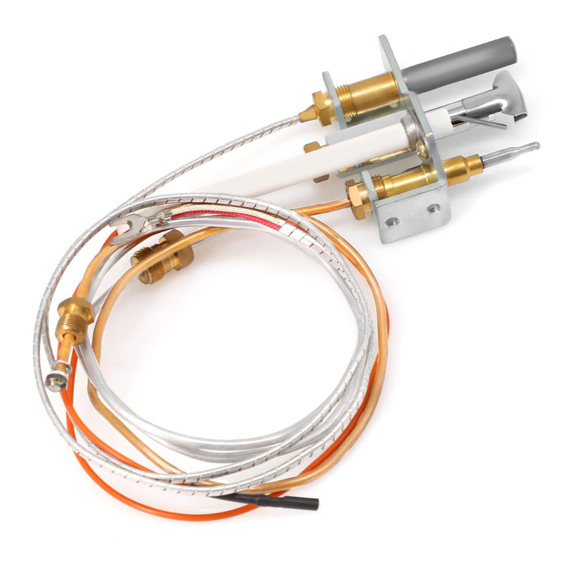 4021-733 Pilot Assembly Kits Propane Gas for Heat N Glo, Heatilator Fireplaces, 25661 Pilot Assembly with Thermocouple, Thermopile Replacement Parts for Heatilator Gas Stoves 4021-733 Propane Gas