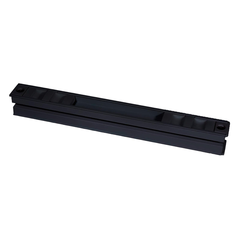 Brixwell Patio Door Handle Assy, Zinc Material, Black Finish, 9-5/8" Hole Centers, Universal Handing Sliding Glass Door Hardware with Exterior Door Latch and Mounting Screws Included