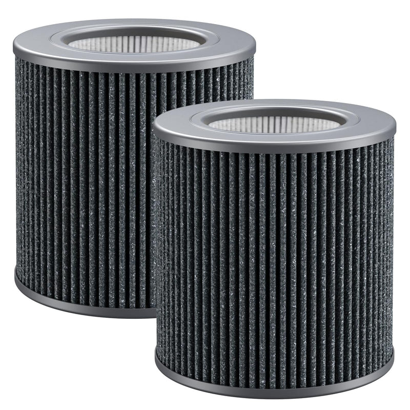 2 Pack Air Mini Replacement Filters Compatible with Molekule Tri-Power Air Mini and Air Mini+ Air Purifiers, 3-in-1 Activated Carbon Filter