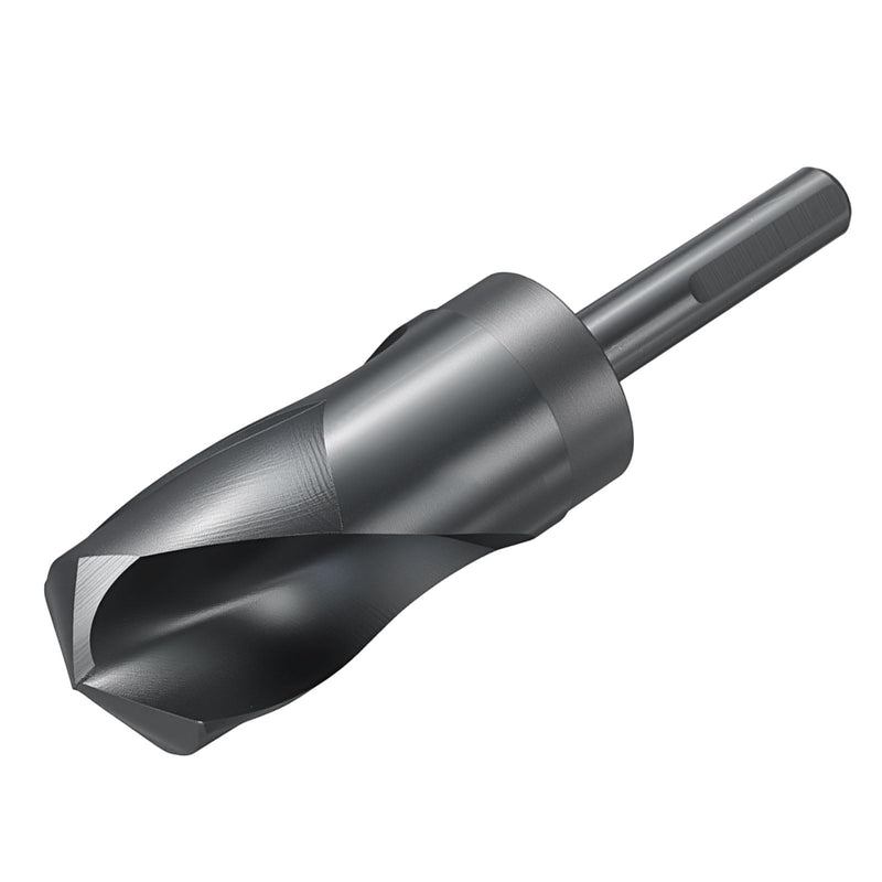 uxcell 38mm Drill Bit 1/2" Reduced 3-Flat Shank M2 High-Speed Steel Nitriding Black 135° Bits for Hard Metal Stainless Steel,1pcs 1/2"