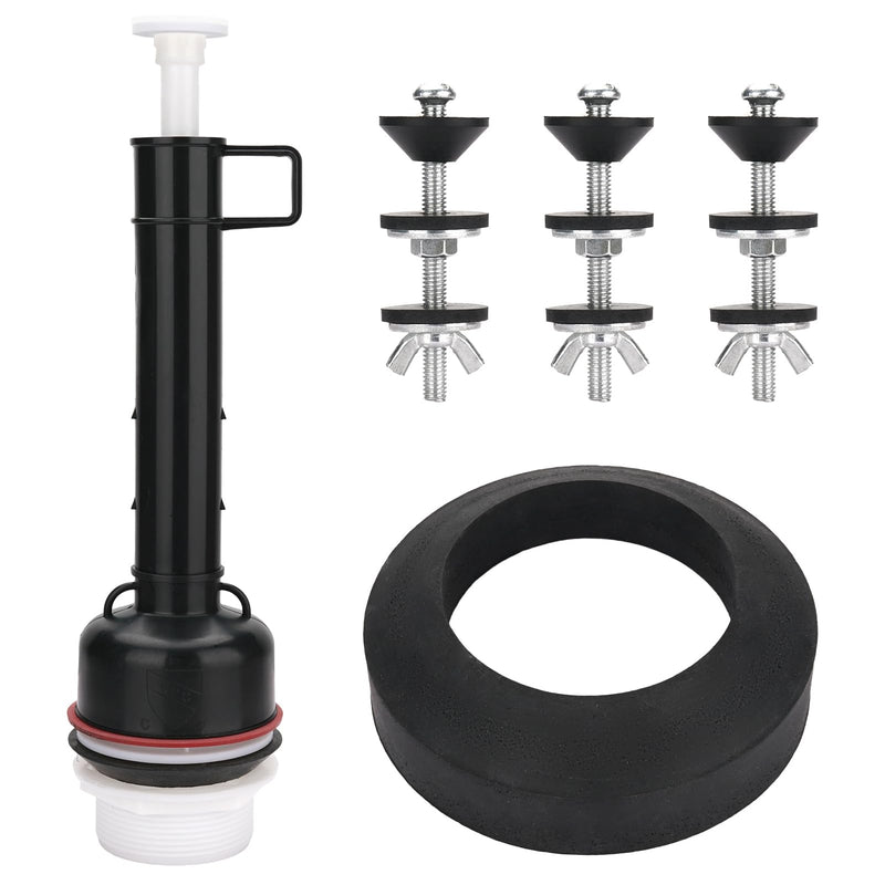 Toilet Flush Valve Replacement for Model # 211-11-1/2", Compatible with Mansfield 211,160 Series Toilet Tank for All Trip Levers, Comes with Toilet Tank to Bowl Gaskets with Brass Hardware Kits