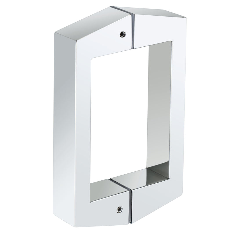 Alise 6" Shower Door Handle,Sliding Door Handles,Push Pull Glass Door Handle, Square Back to Back Shower Doors Handle, SUS304 Stainless Steel Shower Doors Hardware Replacement,Polished Chrome 6 Inch Polished Chrome