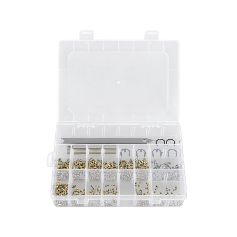 Door Lock Replacement Parts for Kwikset Rekeying Kit with 50 Master Pins, 50 Bottom, 50 Top Pins, 50 Spring and Seal-Tight Plastic Box