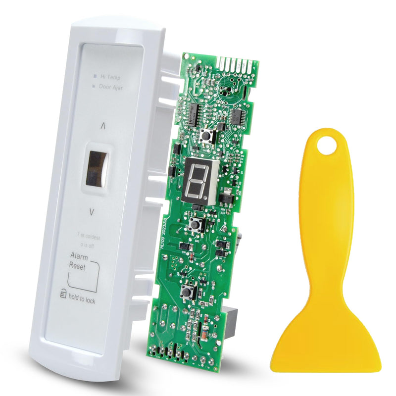 Upgraded 297370600 Refrigerator Control Display Board for Frigidaire & Crosley Freezer Electronic Control Board - Replaces 297241800, 297366100, PS3502428, 2020880