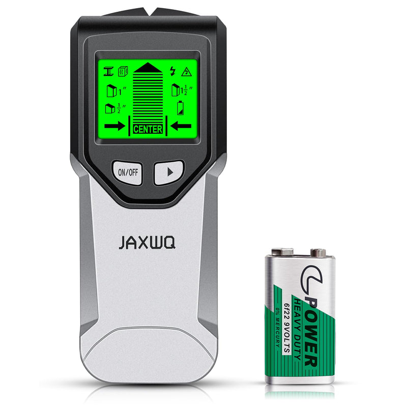 Stud Finder Wall Scanner - 5 in 1 Stud Finder Tool w/Intelligent Microprocessor Chip and HD LCD Display, Stud Detector Beam Finders for the Center and Edge of Wood AC Wire Metal Studs Joist Pipe ‎soft Gray