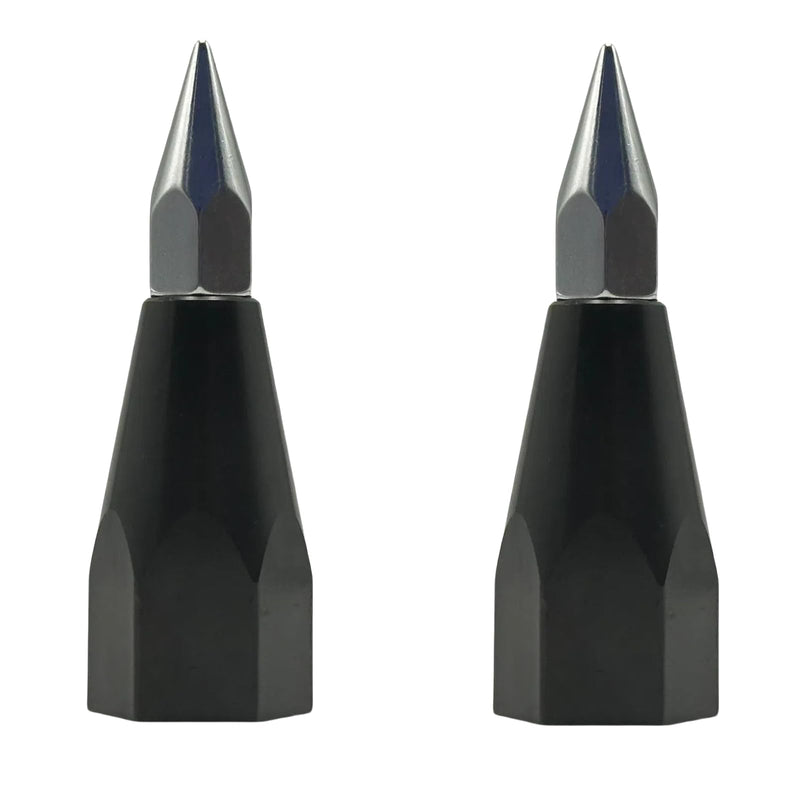 2 Pack Prism Pole Tip Replaceable Sharp - Pointed Surveying Pole Tip - 5/8 Female Thread - Fits GPS Carbon Fiber Pole, Centering Pole Alignment Poles Rod Staff 2